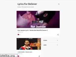 Sites similar to lyricsforbeliever.blogspot.com