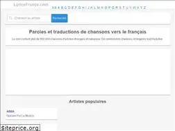 Sites similar to lyricsfrance.com