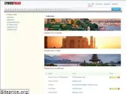 Sites similar to lyricsfreak.com