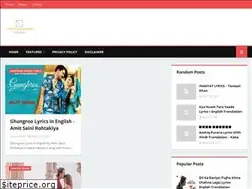 Sites similar to lyricsmeaningtranslate.blogspot.com