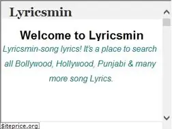 Sites similar to lyricsmin.com