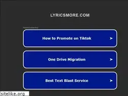 Sites similar to lyricsmore.com