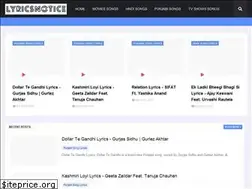 Sites similar to lyricsnotice.blogspot.com