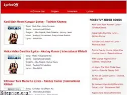 Sites similar to lyricsoff.com