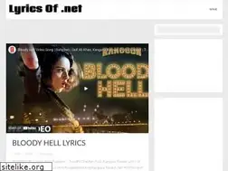Sites similar to lyricsofi.blogspot.com