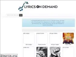 Sites similar to lyricsondemand.com
