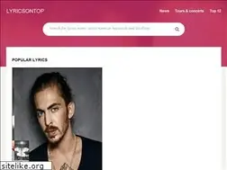 Sites similar to lyricsontop.com