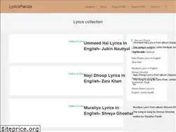 Sites similar to lyricspanda.com
