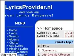 Sites similar to lyricsprovider.com