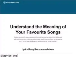 Sites similar to lyricsraag.com