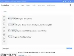 Sites similar to lyricssage.blogspot.com