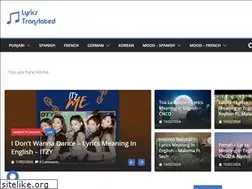 Sites similar to lyricstranslated.com