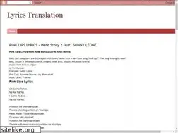 Sites similar to lyricstranslation4.blogspot.com
