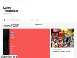 Sites similar to lyricstranslations.com