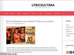 Sites similar to lyricsultima.in