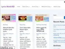 Sites similar to lyricsworldbd.com