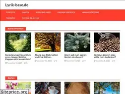 Sites similar to lyrik-base.de