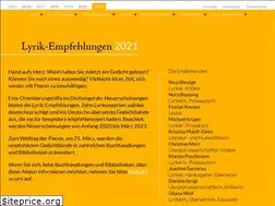 Sites similar to lyrik-empfehlungen.de