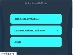 Sites similar to lyrikedition-2000.de