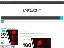 Sites similar to lyrimint.in