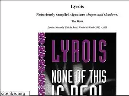 Sites similar to lyrois.com