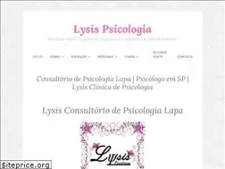 Sites similar to lysispsicologia.com.br