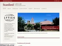 Sites similar to lytics.stanford.edu