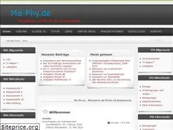 Sites similar to ma-phy.de