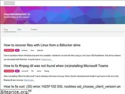 Sites similar to maartendekeizer.nl