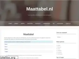 Sites similar to maattabel.nl