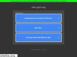 Sites similar to mac-guru.org