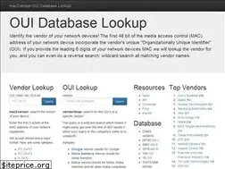 Sites similar to mac2vendor.com