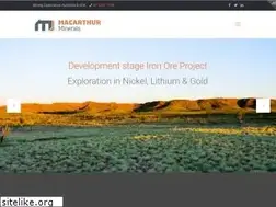 Sites similar to macarthurminerals.com