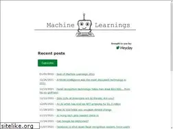Sites similar to machinelearnings.co