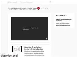 Sites similar to machinenoveltranslation.com