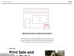 Sites similar to machineproject.com