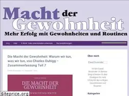Sites similar to macht-der-gewohnheit.com
