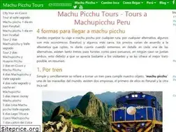 Sites similar to machu-picchu.tours