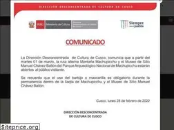 Sites similar to machupicchu.gob.pe