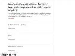 Sites similar to machupicchu.pe