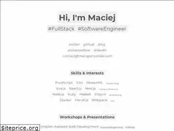 Sites similar to maciejsmolinski.com