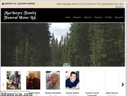 Sites similar to macintyrefamilyfuneralhome.com