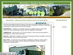Sites similar to macomberssanitaryrefuse.com