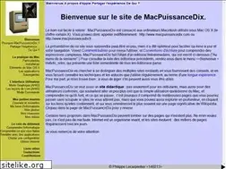 Sites similar to macpuissancedix.com