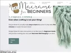 Sites similar to macrameforbeginners.com