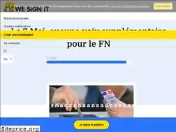 Sites similar to macronsansadhesion.wesign.it