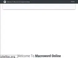 Sites similar to macroword.org