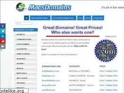 Sites similar to macsdomains.com