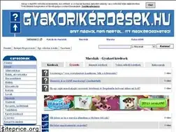Sites similar to macska.gyakorikerdesek.hu