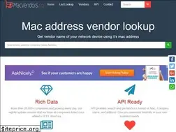 Sites similar to macvendors.co